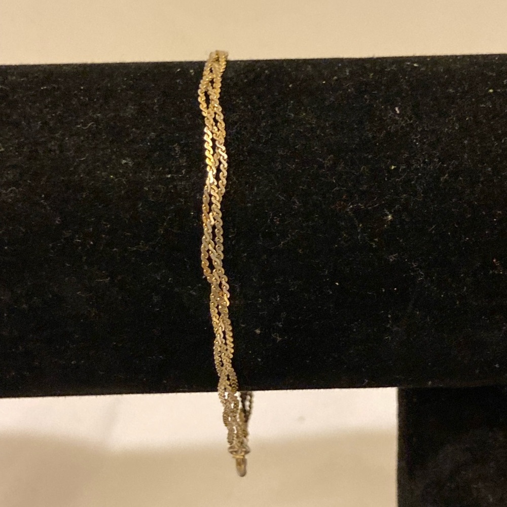 Gold-Tone Twisted Rope Bracelet - Womens Bracelet